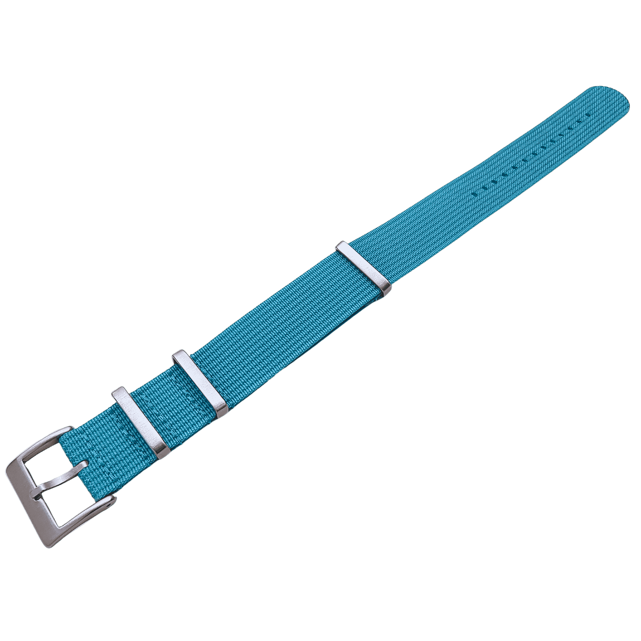 Watchify sin ribbed nato strap i blå farge