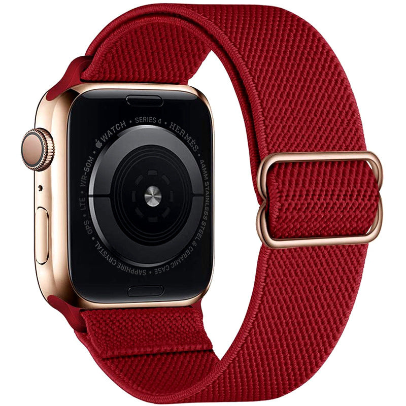 Watchify V2 klokkereim for Apple Watch. En nydelig, komfortabel og elastisk klokkereim med en spenne som ikke er ubehagelig mot huden. Passer Iwatch series 1/2/3/4/5/6/7. Rød